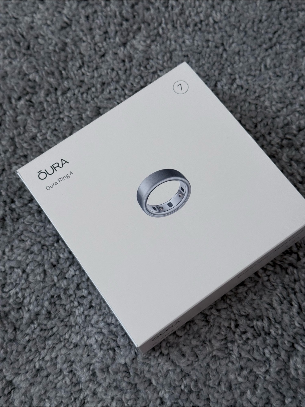 Oura Ring 4  Silver Ring Sz 7